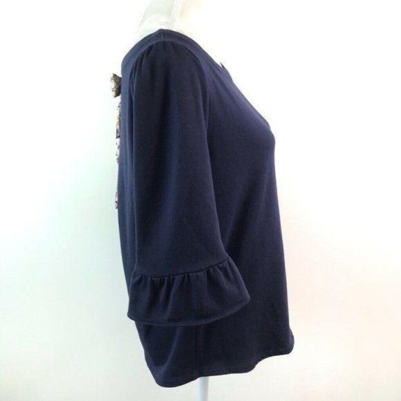 ModCloth 3/4 Ruffle Hem Back Tie Top - Picture 5 of 9